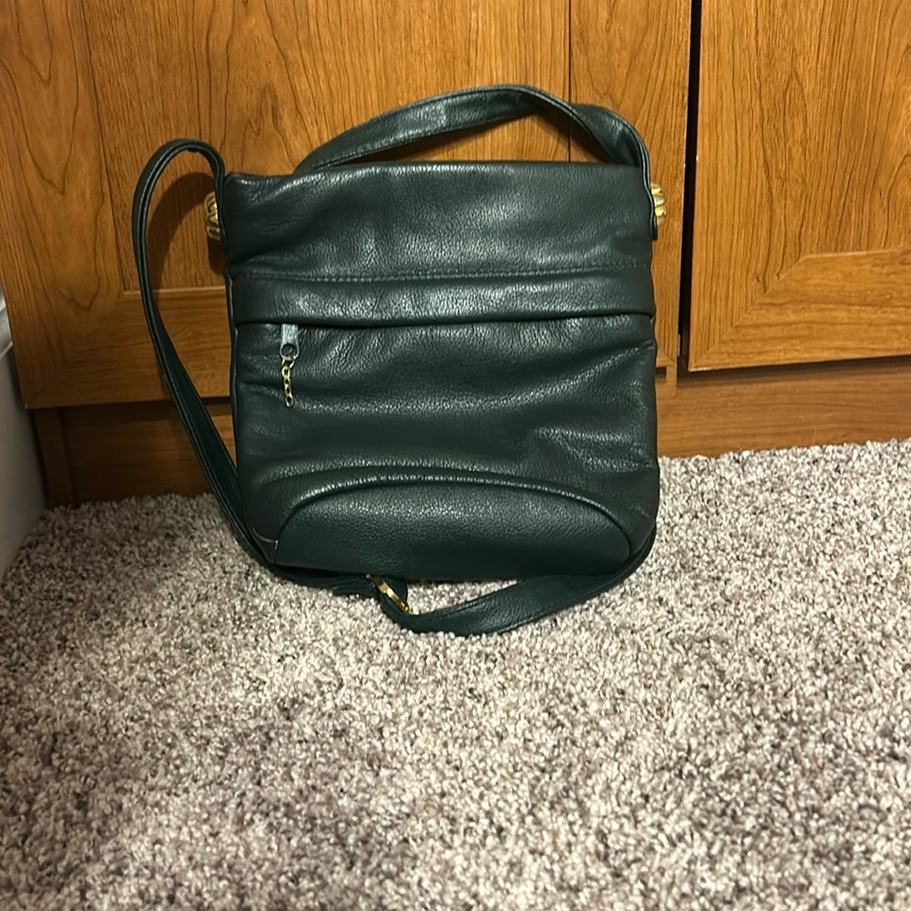 dark green toni purse